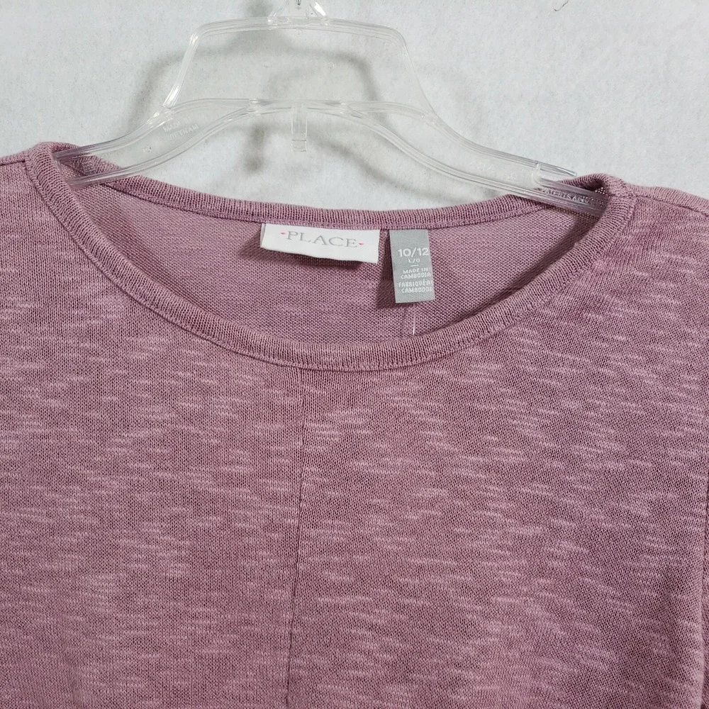 NWT The Children's Place Sweater Girl's Long Sleeve Stretch Orchid 10/12 Large